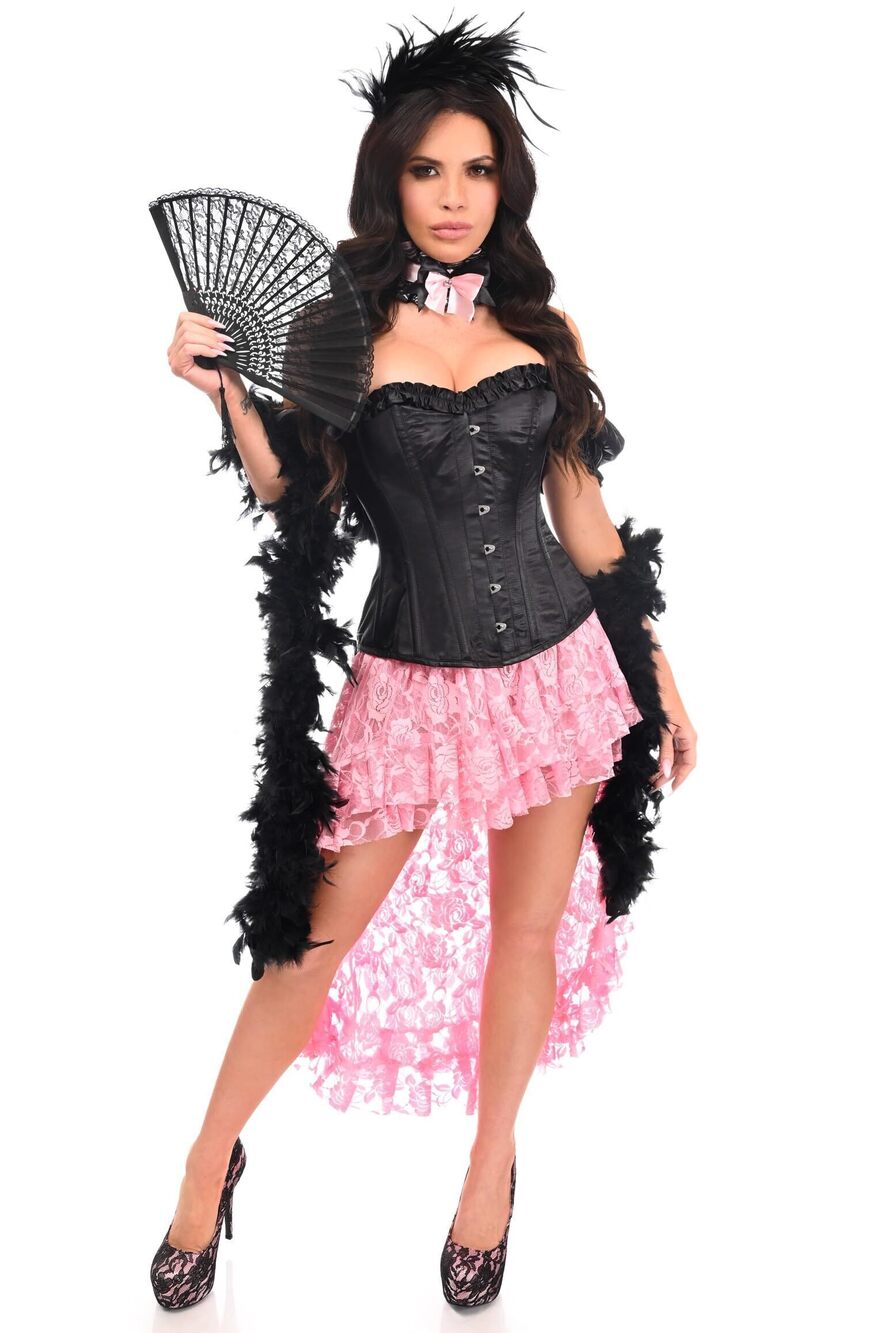 6686 Top Drawer 6 PC Sexy Saloon Girl Corset Costume 2X